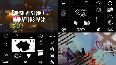 Brush Abstract Animations Pack Davinci Resolve Templates