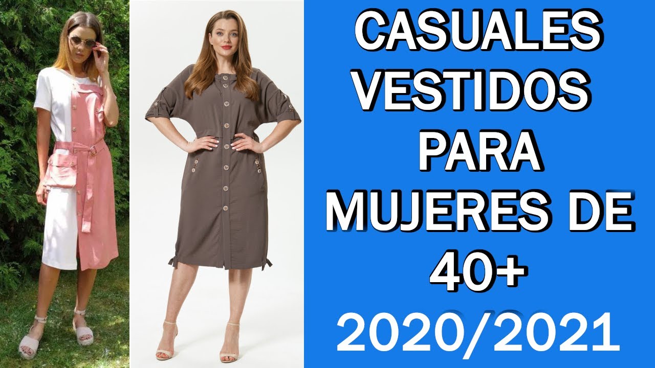 Acusador Pilar Cesta VESTIDOS CASUALES Para Señoras 40 a 50 años 2020/2021 #38 - YouTube