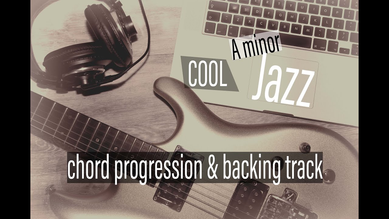 Am Jazz chord progression & guitar  backing track in A minor with soloing & improvisation tips