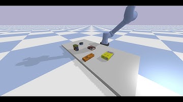 pybullet grasping demo with objects in the scene