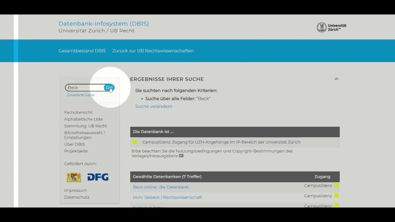 Fachdatenbanken via DBIS AdobeExpress
