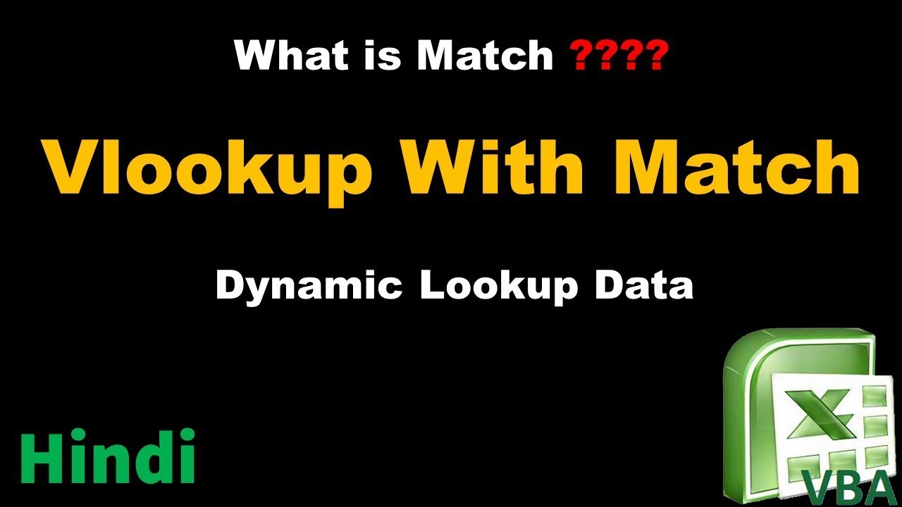 How To Use Vlookup With Match Formula In Hindi YouTube