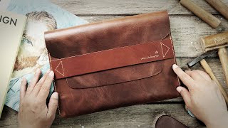 Making A Leather Document Clutch, Briefcase  Leather Craft