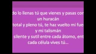 Noelia -Tú (letra)