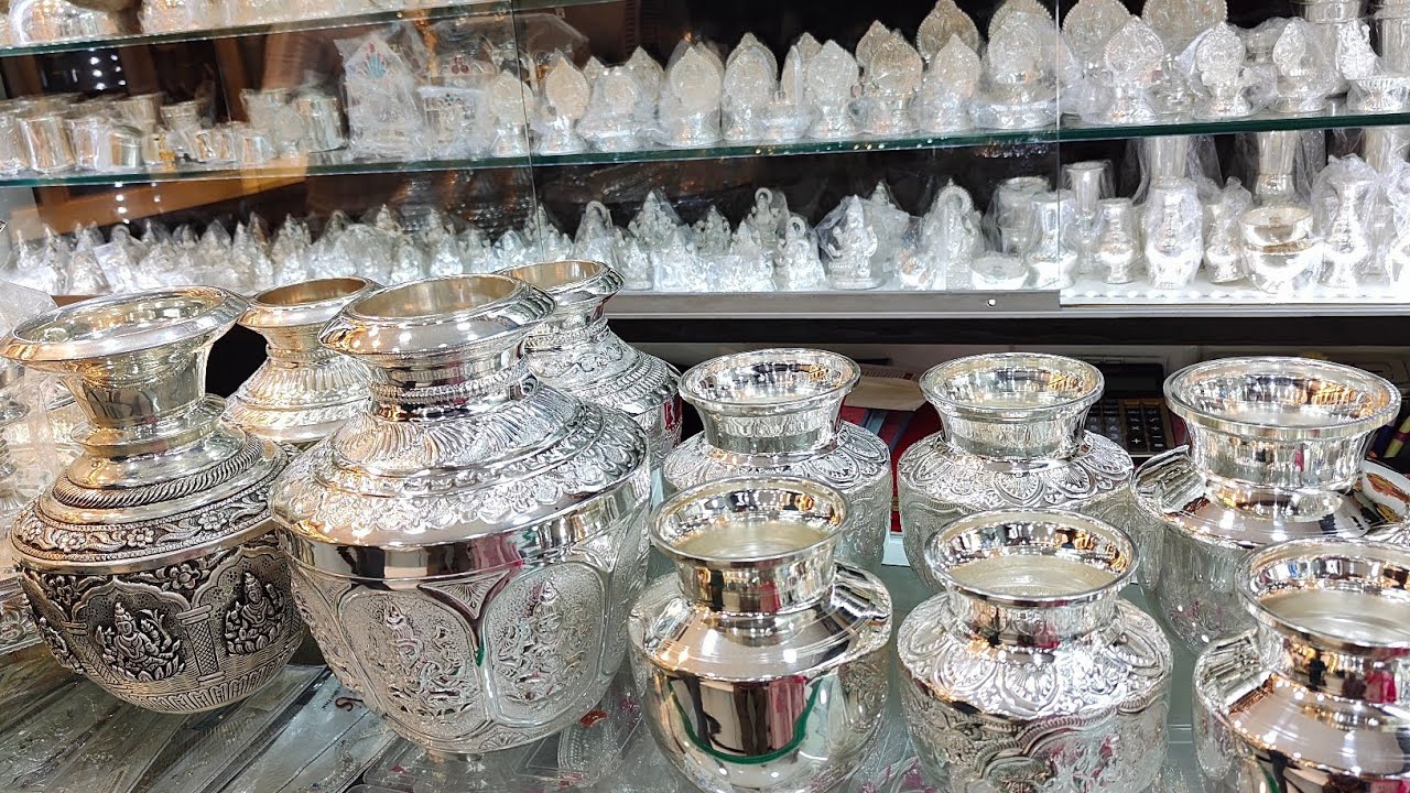 Bangalore Wholesale Pure Silver Pooja Samagri/No Wastage&No Making Charges/Single Piece Courier AVL