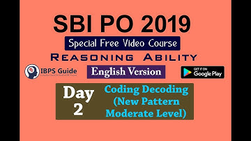Coding Decoding New pattern Moderate Level | Mission SBI PO 2019 | Reasoning Ability Day-2