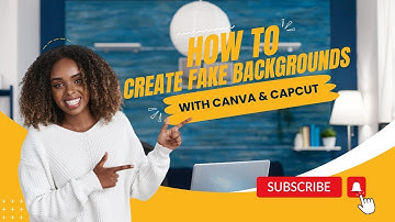 How to Create Fake Backgrounds with Canva and Capcut for your Video Content | Easy Tutorial