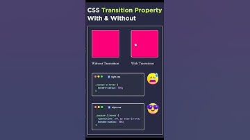 smooth animation CSS transition without and with explained #coding #webdevelopment #webdesign #html