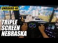 AMERICAN TRUCK SIMULATOR | ONBOARD REALISTA COM TRÊS MONITORES E GOPRO - DLC NEBRASKA