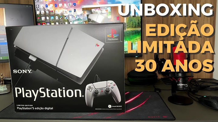 UNBOXING do PlayStation 5 Edição LIMITADA de 30 ANOS