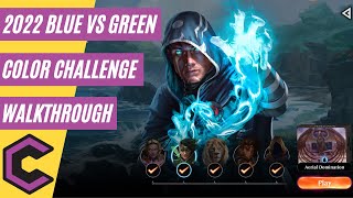 Blue vs Green Color Challenge Walkthrough for MTG Arena #MTGA Jace Beleren vs Vivien Reid