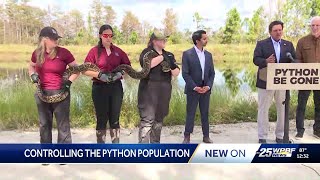 Florida Gov. Ron DeSantis speaks in Stuart on Everglades restoration, control the python population