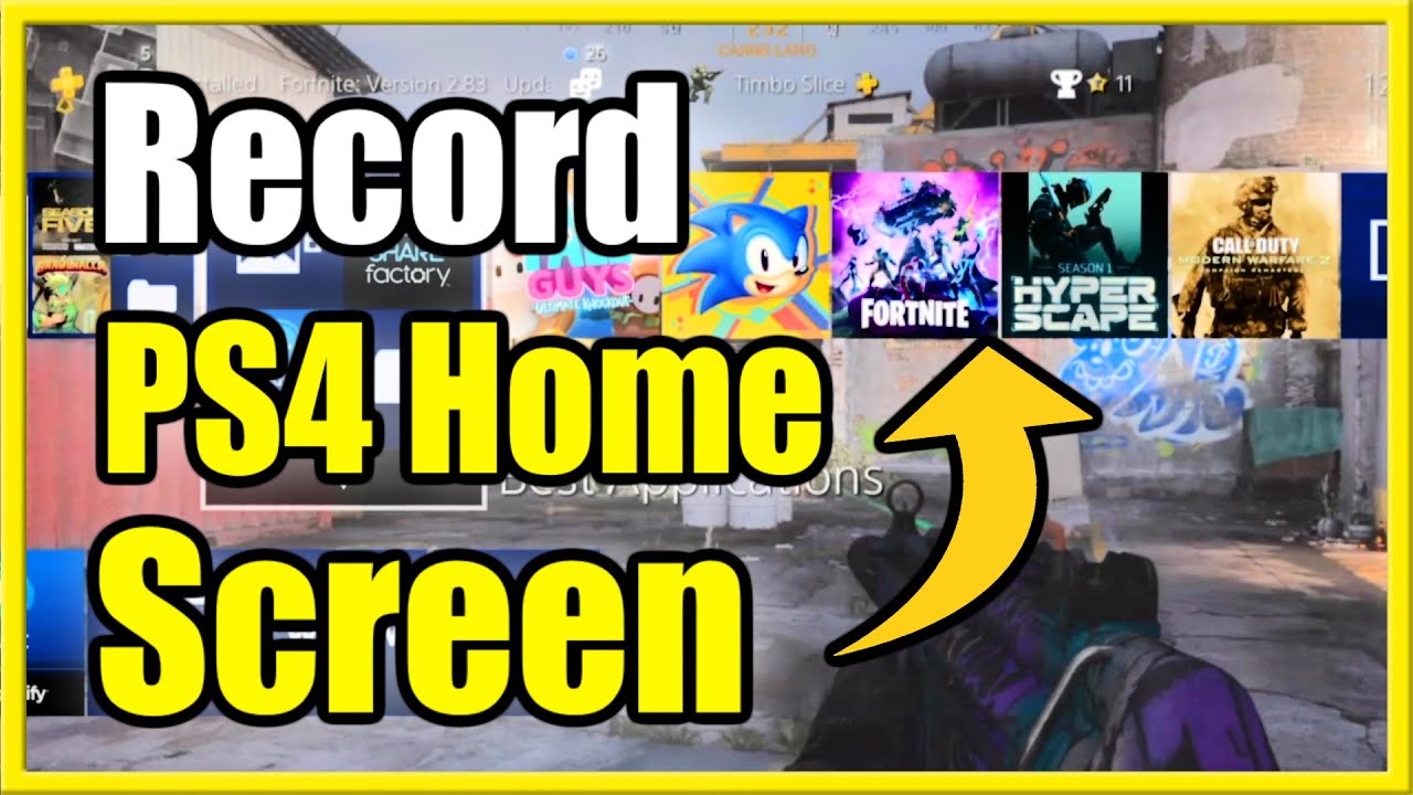 krysantemum fodspor gennemsnit How to RECORD PS4 Home Screen Without A Capture Card (Best Method!) -  YouTube