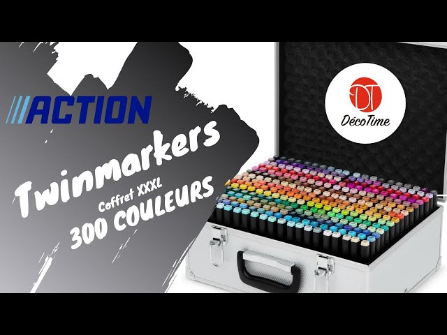 Twinmarkers coffret 300 couleurs - ACTION 