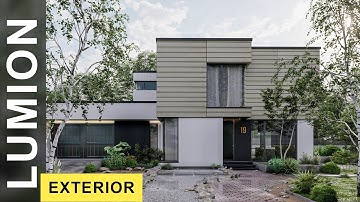 Lumion 9 Realistic Render Tutorial #33 Modern House