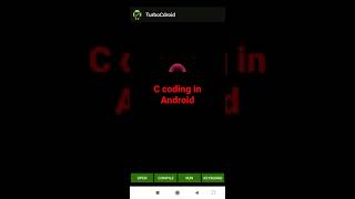 How to code C language in Android