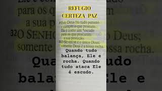 Refugio certeza paz #fe #deustemumapalavrapravoce #motivacional