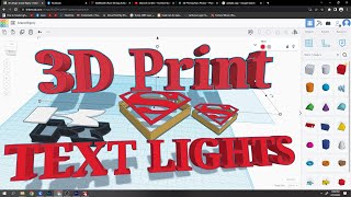 How to design channel letters signs for 3D printer tinkercad & Lightburn screenshot 1