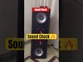 Sound Check #ytshorts #ytshort #basstest #speaker #carsubwoofer #amplifierspeaker #diy #soundsystem