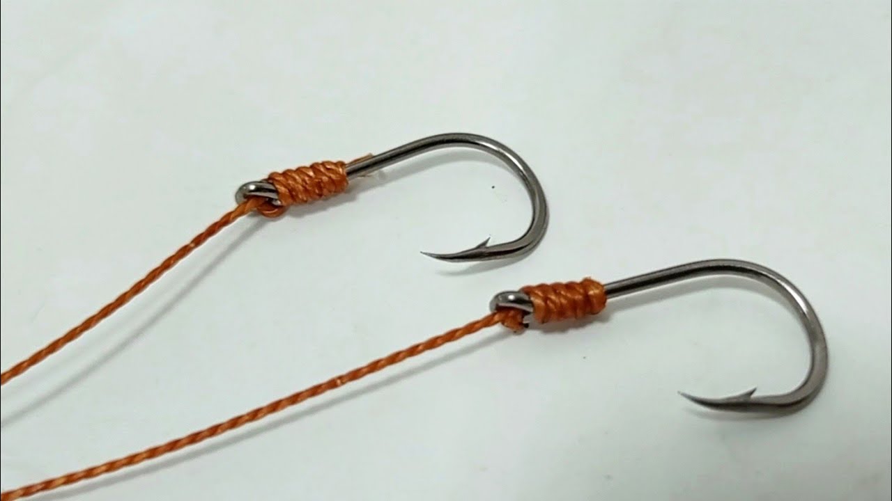 How To Tie Two Fishing Hook Setup 