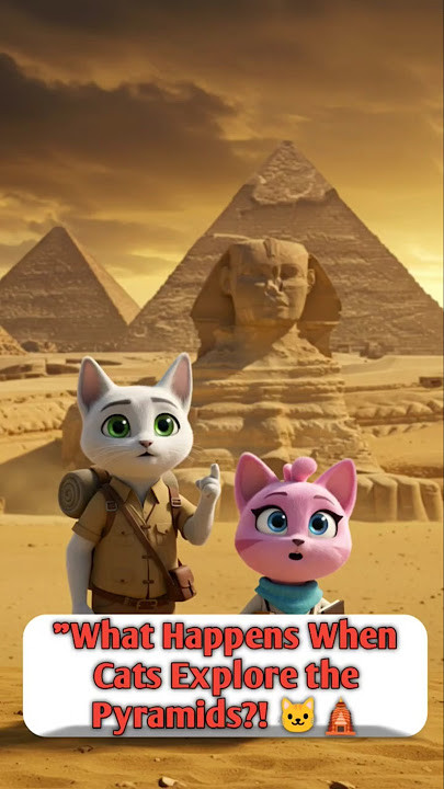'What Happens When Cats Explore the Pyramids?! 🐱🛕'#shorts #cat