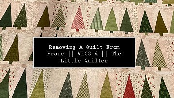 Longarm Quilting || Removing the Pinehurst Quilt || VLOG 4