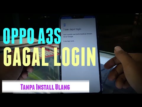 Solusi oppo a3s tidak bisa login gmail