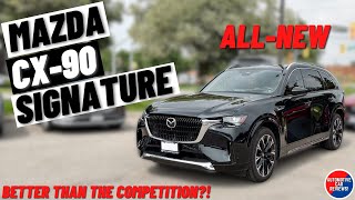 ALL-NEW 2024 MAZDA CX-90 SIGNATURE! | *Full Walkaround Review* | Better Than The Competition?! 2024 Mazda Cx 90 Interior