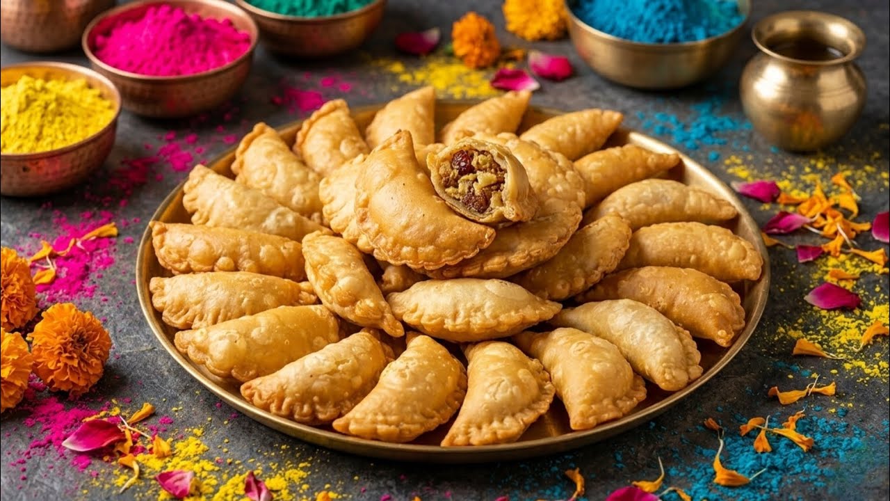 होली स्पेशल गुजिया रेसिपी | Mawa Gujiya Recipe | Holi Special Sweet Gujiya