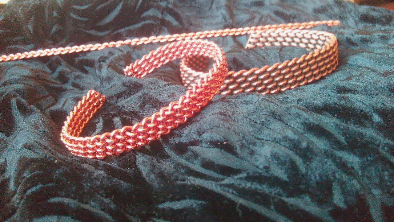 Плетение браслета из медной проволоки! Видеоинструкция. DIY - YouTube