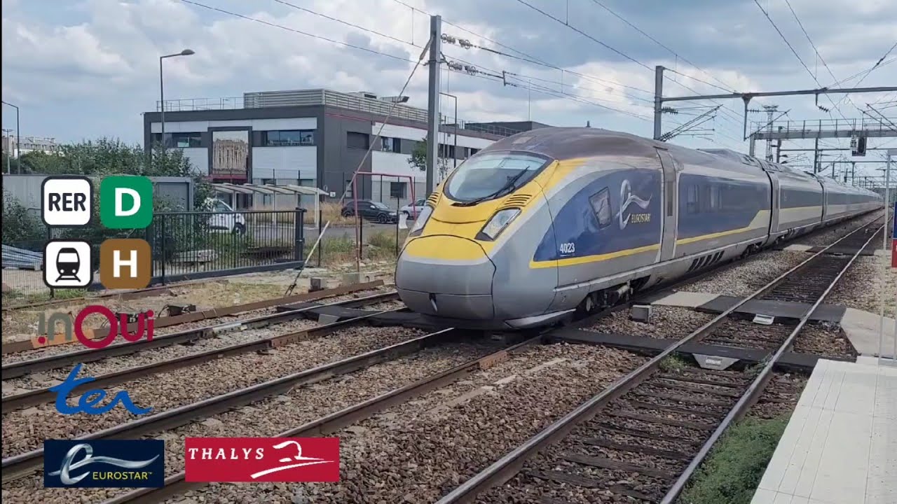 Spot à Saint Denis RER D, Transilien H, ter, Intercités, tgv inoui, eurostar et thalys
