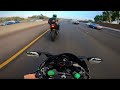 Ninja H2 Meets Random BMW S1000RR