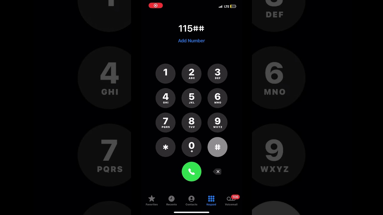 ￼ AutoZone on iPhone keypad 