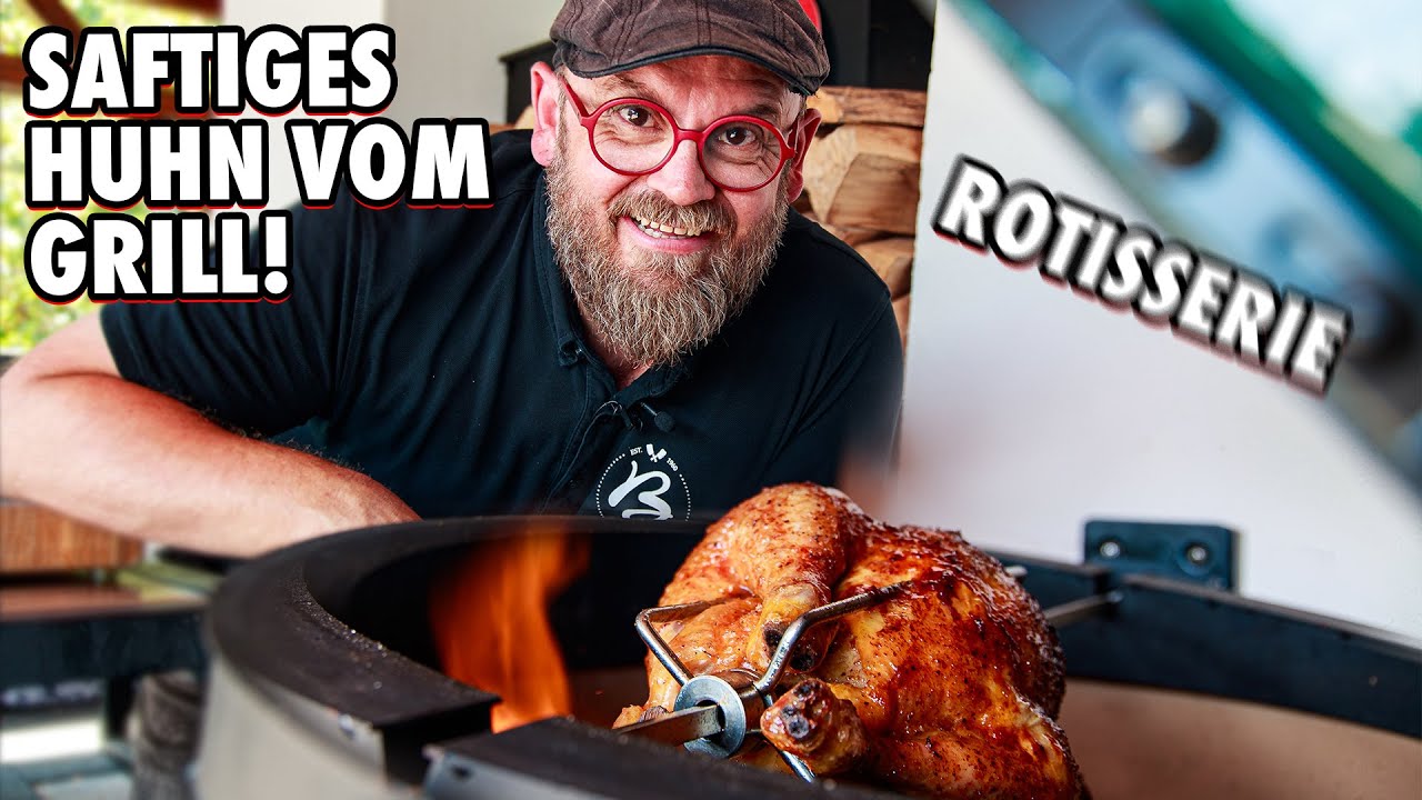 Ganzes Hühnchen vom Grill 🍗🔥 Rotisserie Chicken