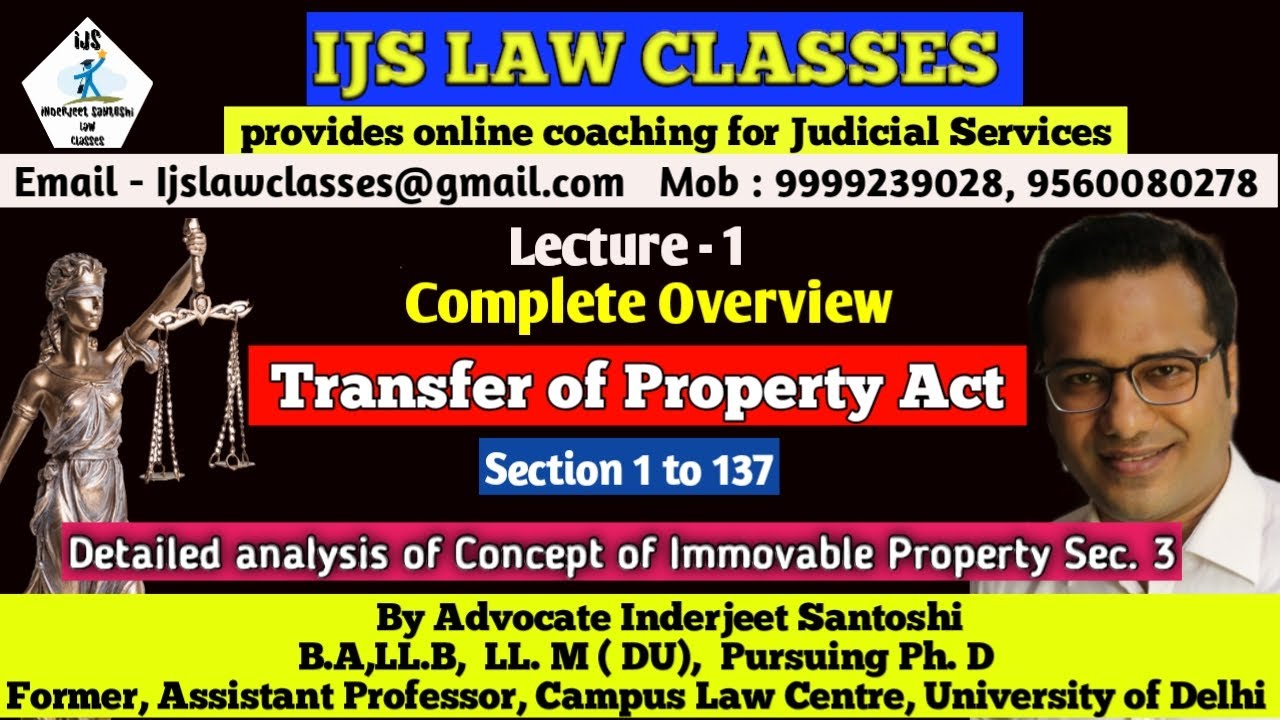 transfer of property act jhabvala