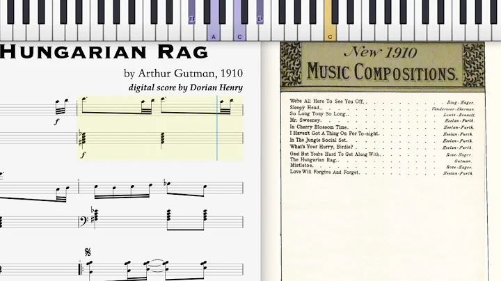 My piano solo of The Hungarian Rag by Arthur Gutma...