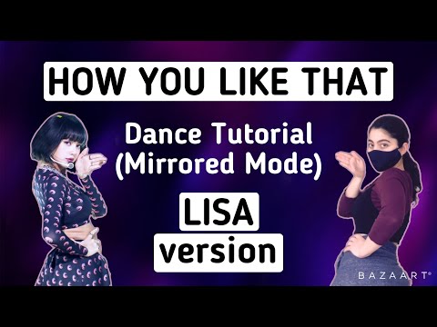 BLACKPINK How you like that- Dance Tutorial (LISA version)