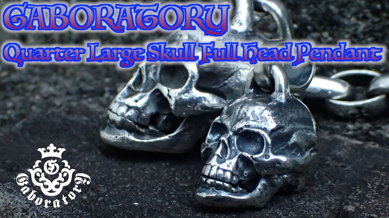 ガボラトリー　クォーターラージスカルフルヘッドペンダント