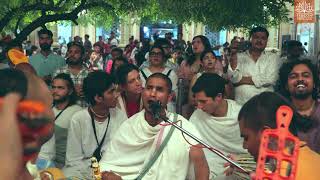 Brahma Datt Prabhu’s Energetic Kirtan | ISKCON Vrindavan Bliss