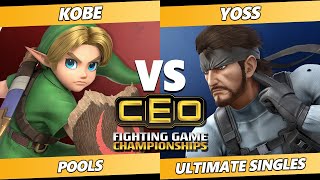 CEO 2021 - Kobe (Young Link) Vs. Yoss (Snake) SSBU Ultimate Tournament screenshot 1
