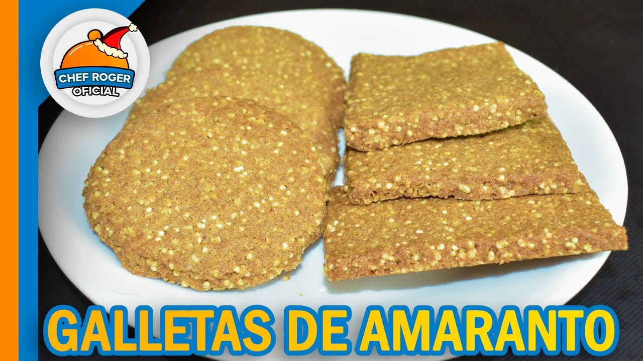 Galletas sin harina, de mantequilla y Amaranto, apta para celiacos, galletas saludables | Chef Roger Oficial