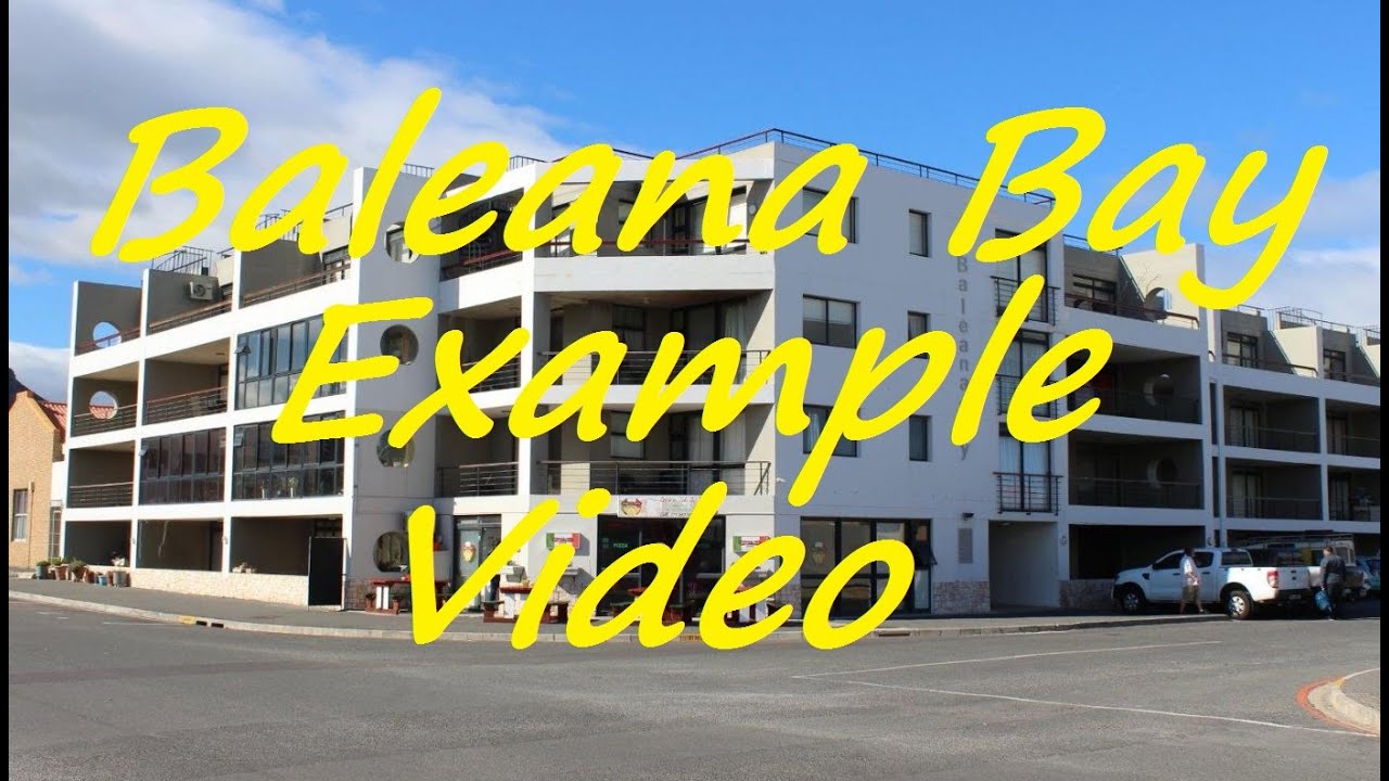 Gansbaai Apartment - Example video Baleana bay