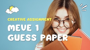 MEVE 1 GUESS PAPER