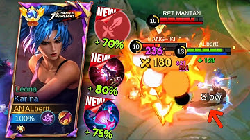 ONE HIT KARINA!! INSANE DAMAGE BUILD MELTS EVERYONE 🔥 - MLBB