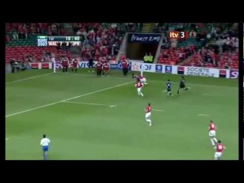 Brilliant try by Japan vs Wales 2007 Rugby World Cup