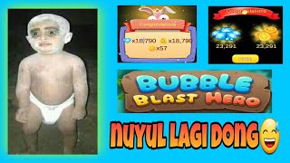 pakai cara ini ketika diamon drop || cara nuyul BUBBLE BLAST HERO terbaru || aplikasi penghasil uang screenshot 1