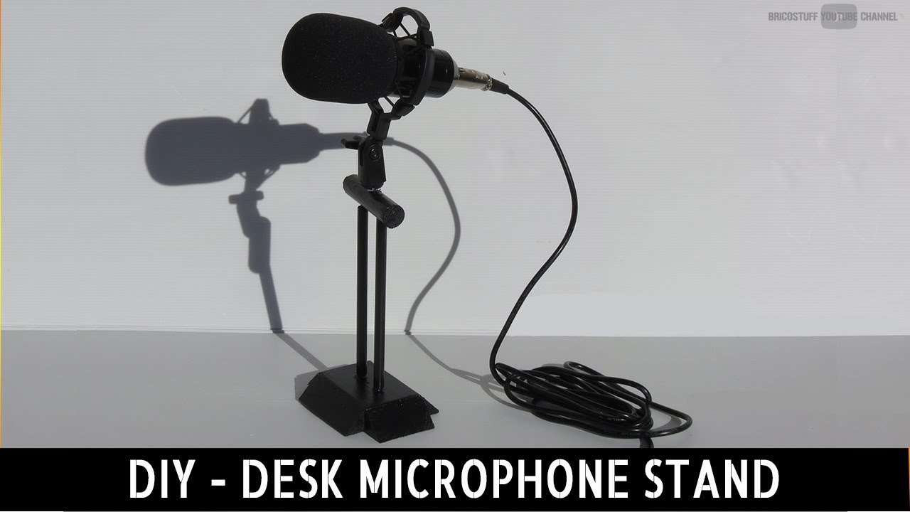 🛠 Bricolage : Fabrication d'un Mini Stand Porte Microphone de bureau ...