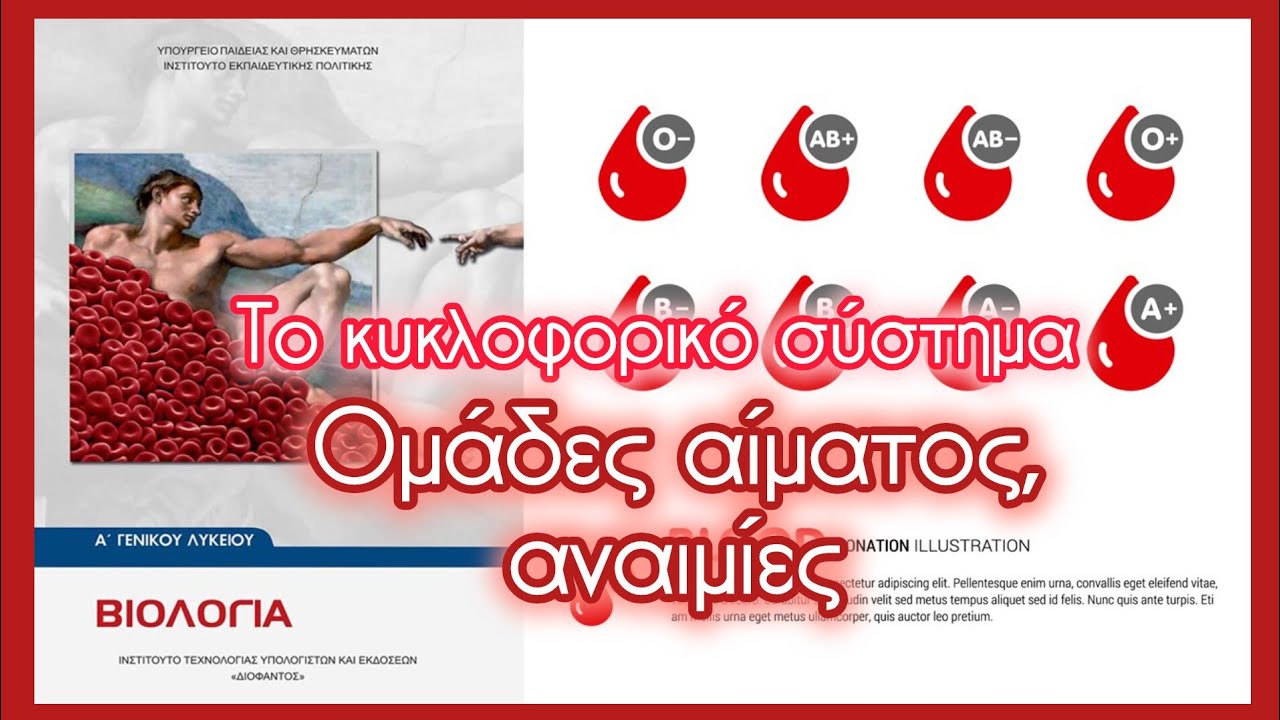 Ομάδες αίματος, αναιμίες • Το κυκλοφορικό σύστημα • Κεφ. 3.5