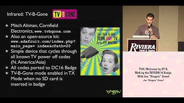 DEF CON 16 - The Dark Tangent & Joe "Kingpin" Grand: Welcome & Making of the Badge Talk