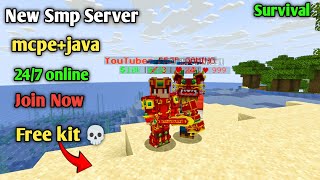 🍟 New Best Public Survival Smp Server For Minecraft 🍿 | Java/Pe/Pojav | 24/7 Online | Free To Join 🌷